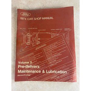 Ford 1973 Car Shop Manual Volume 5